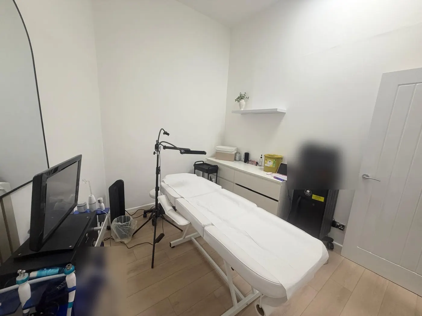 Treatment room at Birmingham Skin and Physio Clinic